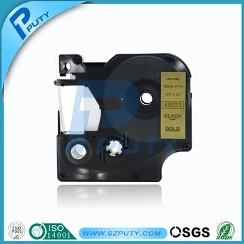 

Compatible DYMO D1 tape 45023 Black on Gold label 12mm for DYMO labelmanager printer