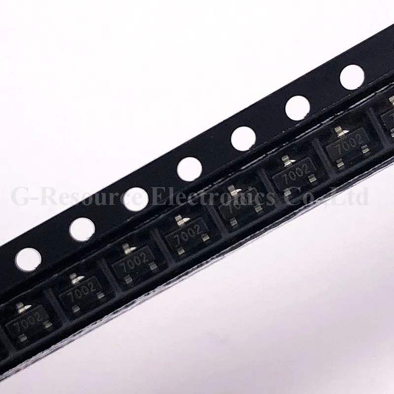 100 шт./лот 2N7002 7002 СОТ-23 SMD транзистор