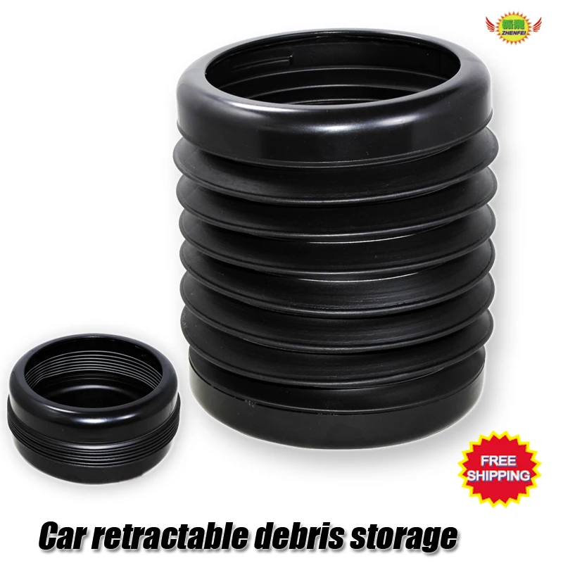 

Car Trash Trunk auto accessories Debris Storage Box car styling car with Retractable Umbrella bottle Bucket Foldable for girl