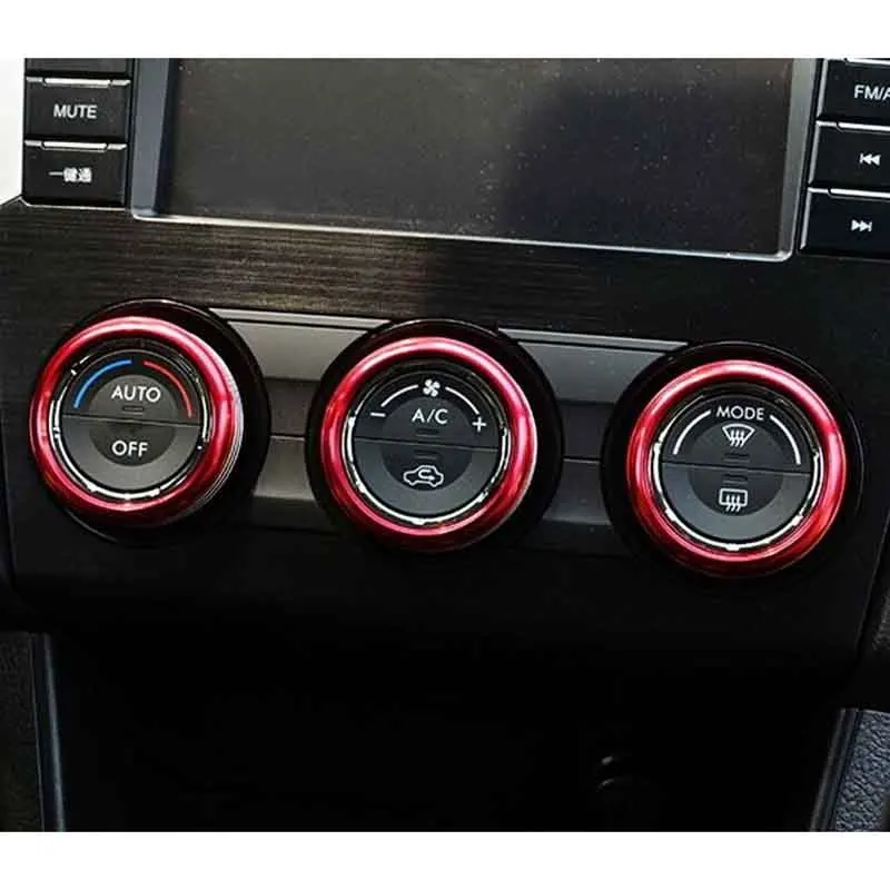 Для Subaru Impreza WRX/STi Красный Авто регуляторы состояния воздуха Кнопка Крышка отделка