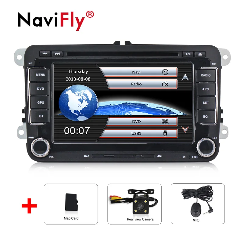 Немецкий склад! " 2din красочные огни автомобиля gps dvd для VW skoda yeti superb rapid fabia octavia polo golf passat B6 tiguan - Цвет: add camera
