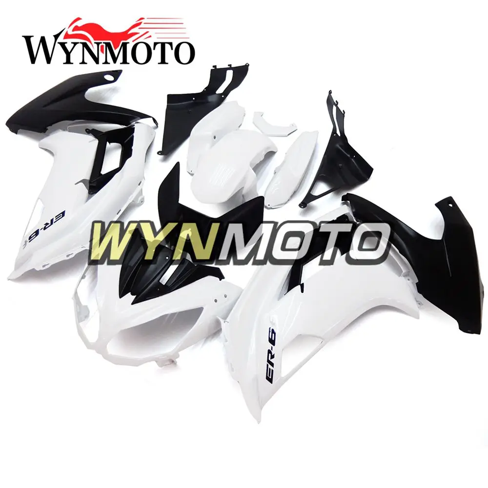 Обтекатели мотоцикла Жемчуг белый черный матовый для Kawasaki Ninja 650r ER-6F 12-16 2012 2013 ABS пластик впрыска обтекателя комплект