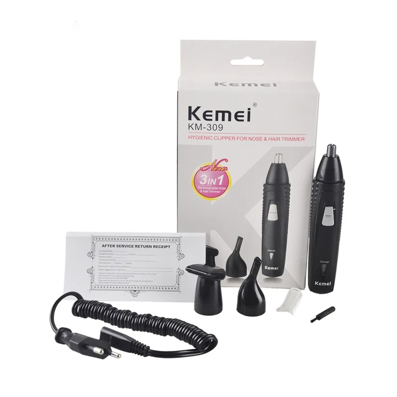 New-Multifunction-KM-309-Rechargeable-3-in-1-Shaver-Kid-s-Hair-Cut-Clipper-Beard-Trimmer
