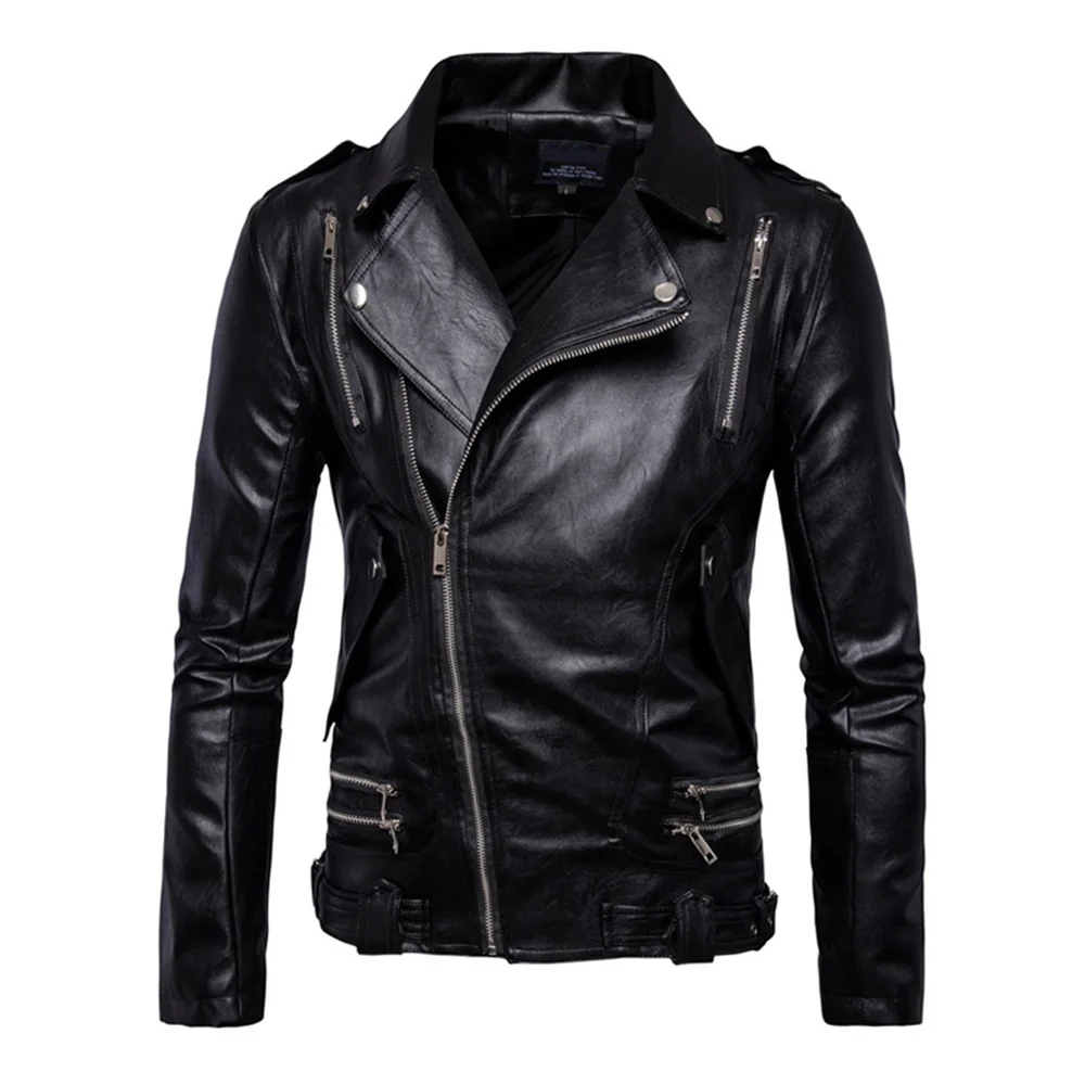 

Herobiker Retro Motorcycle Jacket Men Moto Jacket Casual Classic PU Leather Biker Punk Windproof Jacket Motorcycle Coat M-5XL
