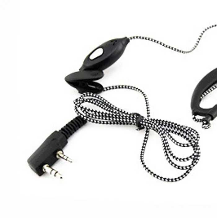 

Hot Sale 2PIN High Quality Earpiece Headset with Mic For Radio Security Walkie Talkie Feature #UO