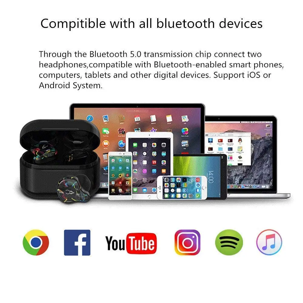 Новинка X12 Pro Беспроводные bluetooth 5,0 наушники TWS наушники красочные наушники для IOS Android телефон спортивные наушники pc tv