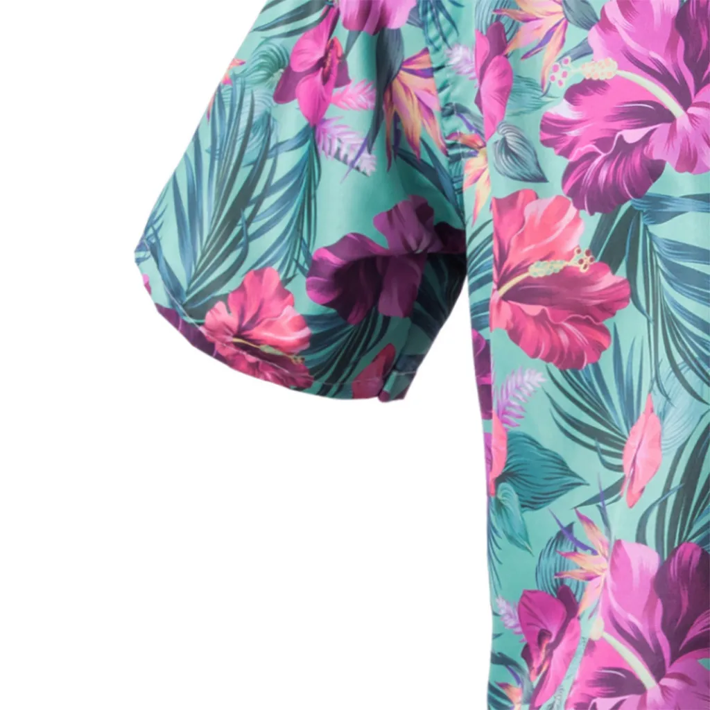 L-4XL весенние и летние модные парные пляжные топы с короткими рукавами и принтом, Мужская одежда, мягкая удобная мужская рубашка