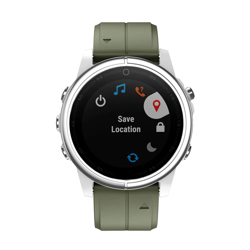Мягкий силиконовый резиновый ремешок 20 мм для Garmin Fenix 5S /Fenix5S plus умный спортивный