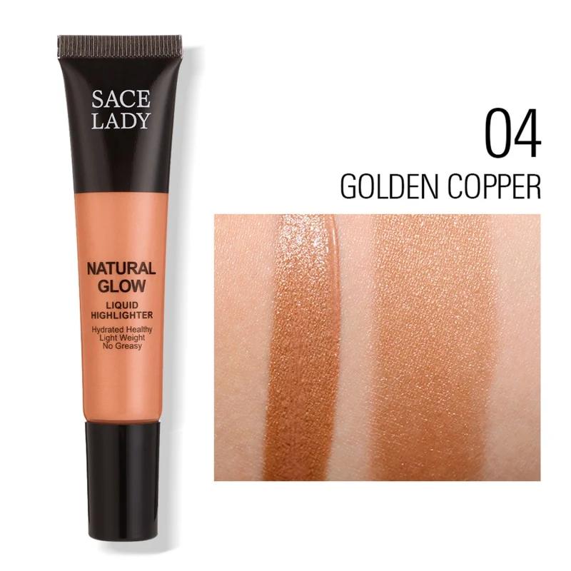 Профессиональный макияж хайлайтер Shimmer Iluminador Gold Liquid Highlight бронзант, контур для макияжа лица Новинка