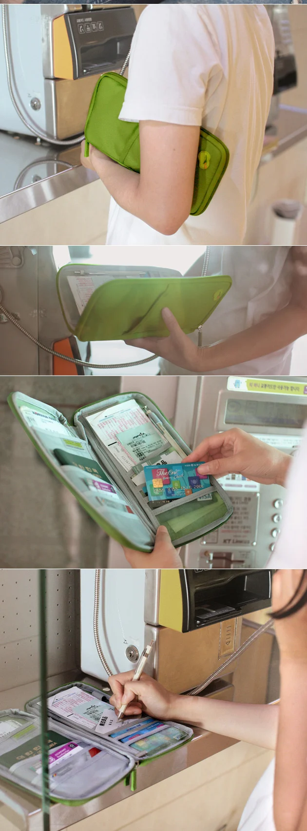 Новое поступление дорожная многофункциональная сумка для хранения Кошелек держатель для карт кошелек для документов барсетка многоцветная