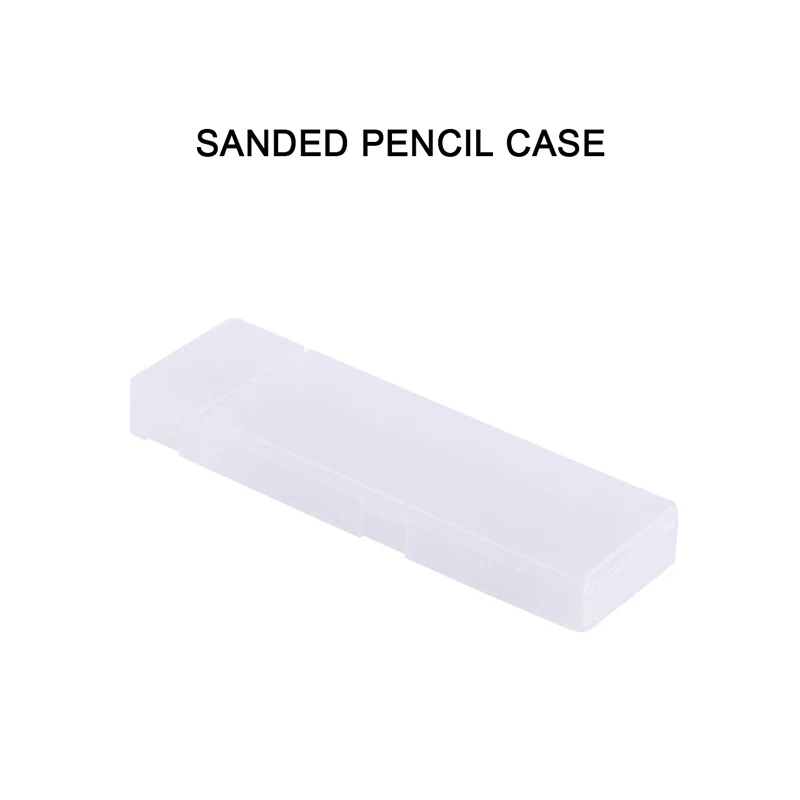 

Translucent Scrub Simple Pen Case Stationery Storage Box Pen Case for Students Designers or Office use Pencil case