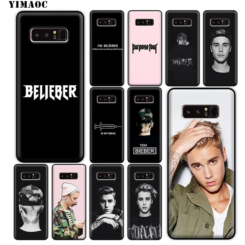 

YIMAOC Justin Biber JB Baby Soft Silicone Case for Samsung Galaxy Note 10 Plus 9 8 A9 A8 A6 Plus 2018 A5 A3 2017 2016