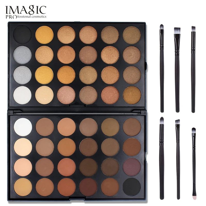 

1PC 48 Colors Shimmer Matte Eye Shadow Powder Palette For Photo Studio Eyeshadow Cosmetic Makeup with 6PC Brushes Palette Pretty