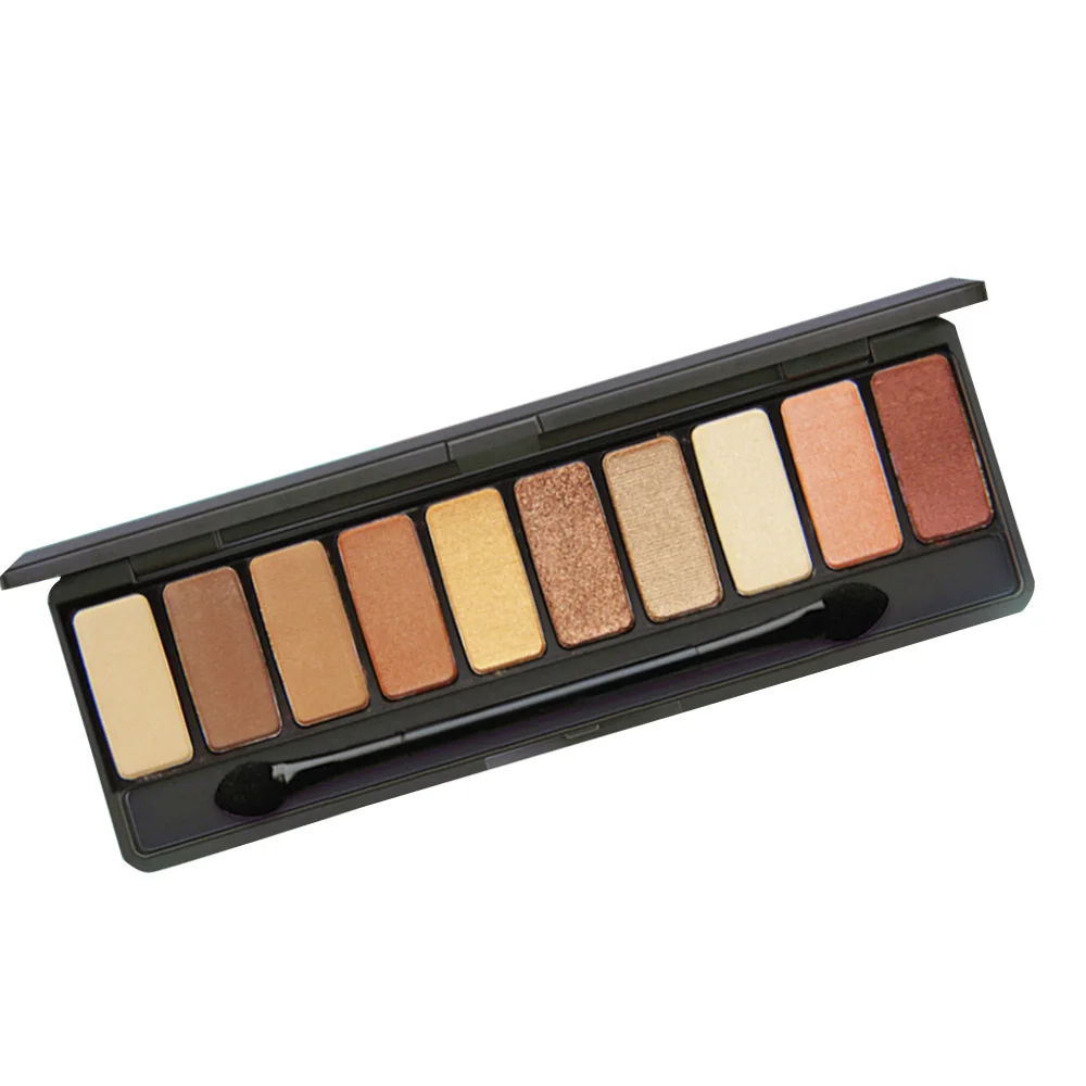 Модные палитры теней для век 10 цветов матовые тени для век naked palette блестящие тени для век макияж ню макияж набор корейская косметика