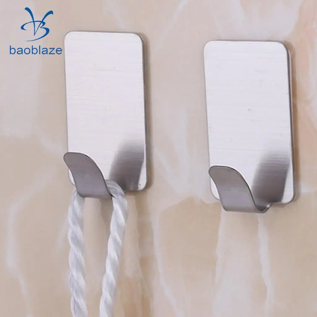 Stainless Steel Bathroom Coat Robe Hat Towel Hanger Rack Hooks 3 Design to Choose