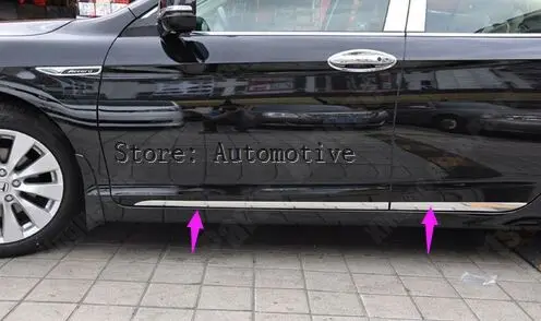 4 шт. из нержавеющей стали боковой молдинг отделка для Honda Accord Sedan