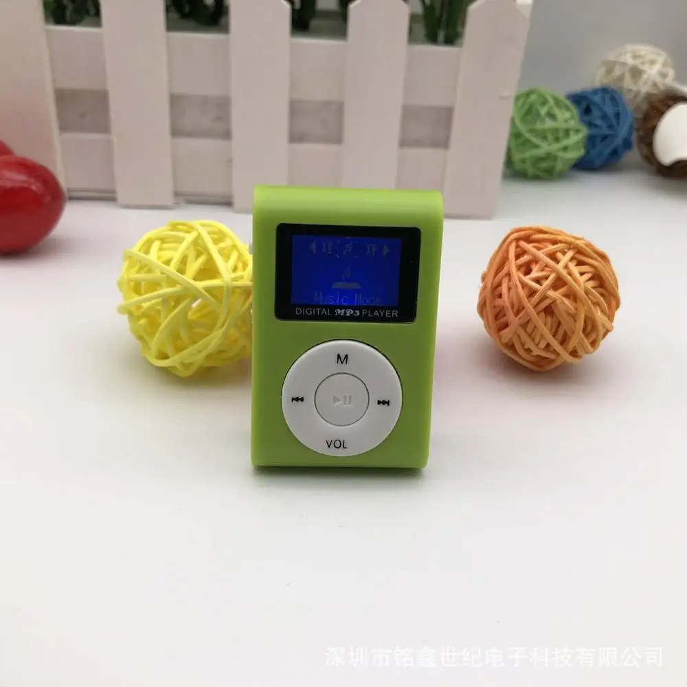 Небольшой Размеры Портативный MP3 плеер мини LCD экран MP3 плеер Музыкальный плеер Поддержка флеш-карты памяти TF 32 Гб лучший подарок - Цвет: Зеленый