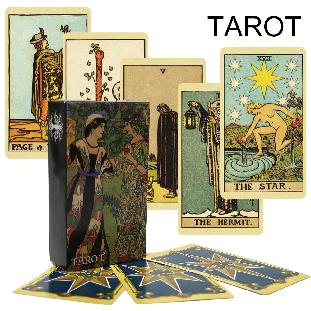 

2018 high quality smith tarot deck cards game for divination full English radiant rider wait tarot cards board game