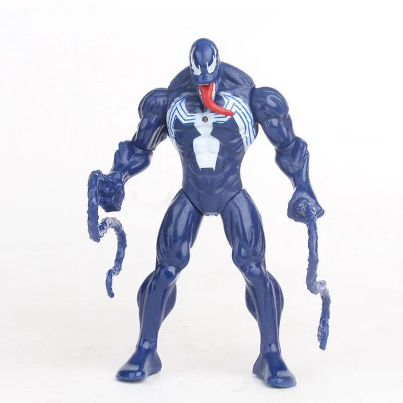 Новинка, Оригинальные фигурки Marvel Venom из ПВХ, Коллекционная модель, игрушки, вечерние подарки на день рождения, 16 см - Цвет: Blue