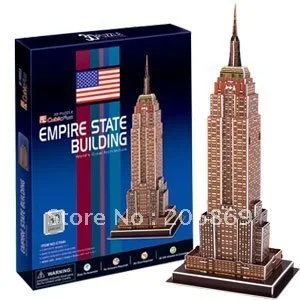 

CubicFun 3D puzzle paper model New York Empire State Building C704H Edition DIY toy world's great architecture child creat gift