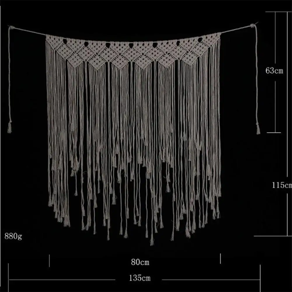 AsyPets макраме свадебное оформление для церемоний занавес настенный хлопок картины на стену ручной работы Домашний Декор 45,2* 53in