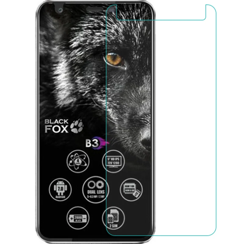 

Smartphone Tempered Glass 9H Explosion-proof Protective Film Screen Protector cover mobile phone for Black Fox B3 B3Fox B3Fox+