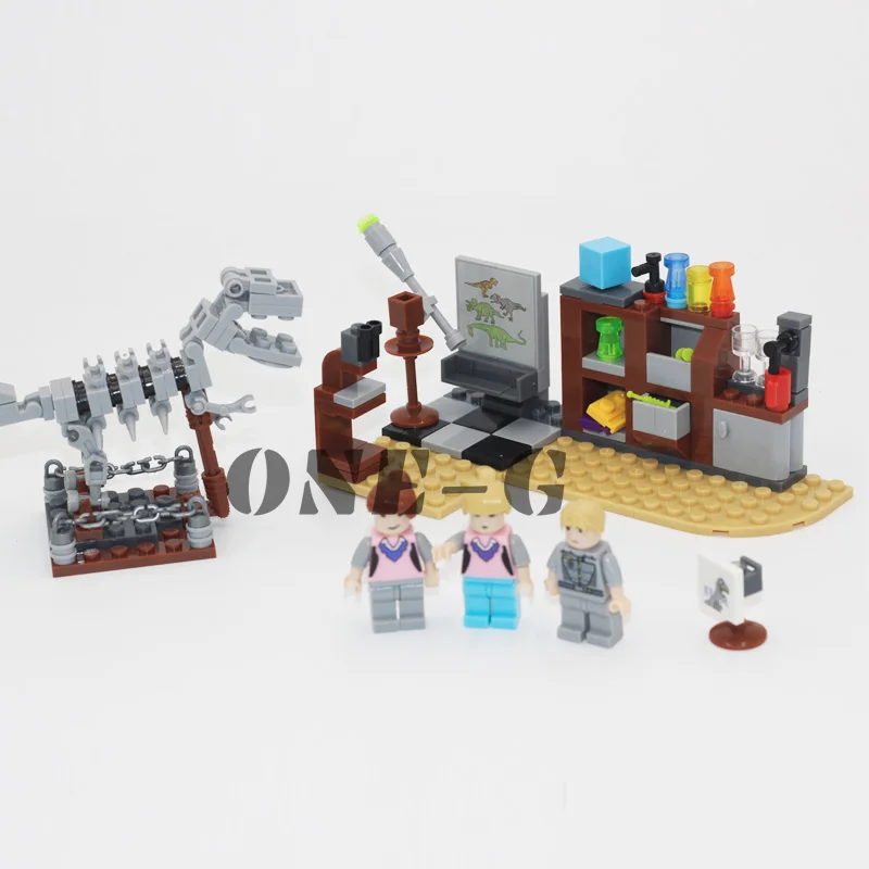 Compatible legoinglys jurassic world Building blocks TS8006 240pcs dinosaur Bricks Dinosaur Laboratory figures toys for children | Игрушки и