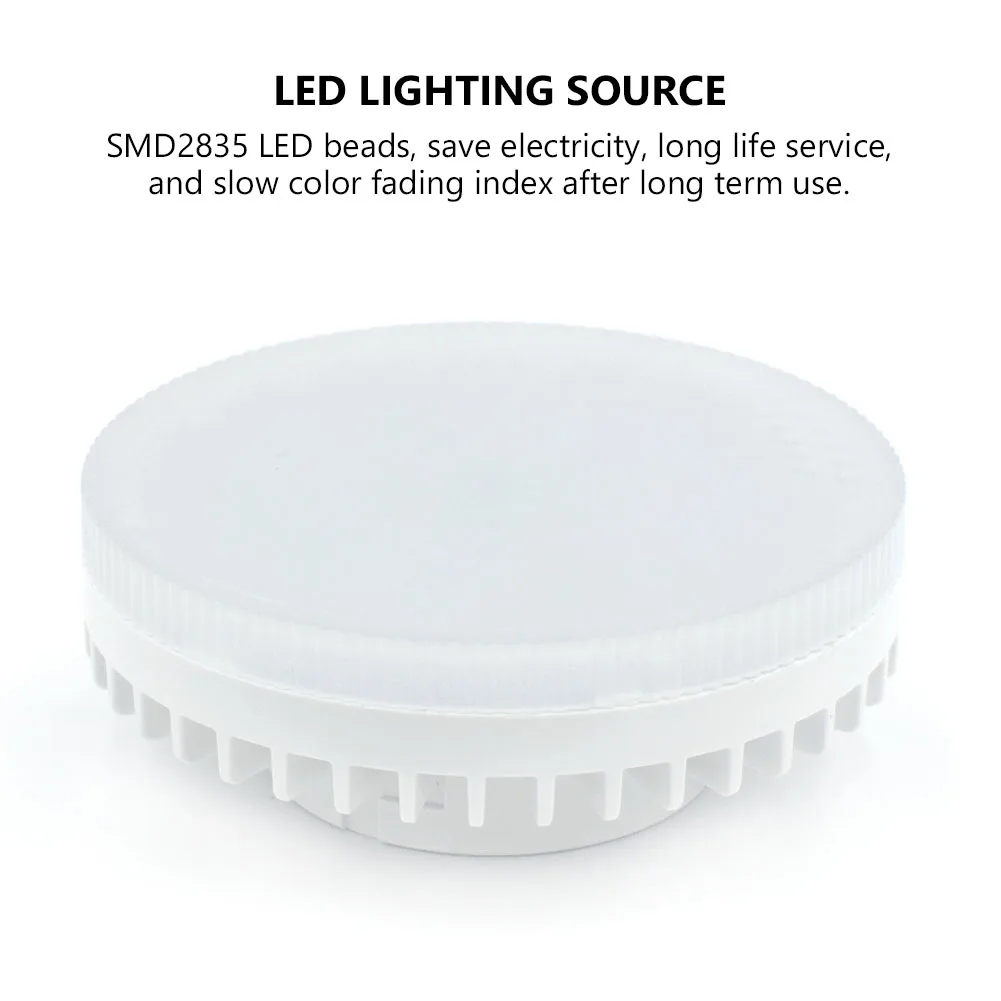 Оптовая продажа 4 шт./лот GX53 45 35 LED 3528 SMD 5 Вт 7 9 12 15 18 3000 К 6500 к теплый белый Потолочный