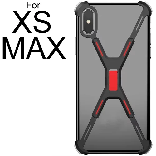 Совместимый для XS Max угловой бампер, металлический чехол с пряжкой без блокировки сигнала противоударный чехол-рамка - Цвет: For iphone XS MAX