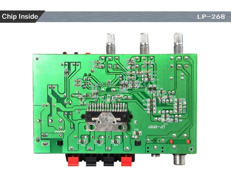 Мини автомобильный Hi-Fi цифровой LP-268 USB FM цифровой усилитель мощности маленький усилитель мощности адаптер питания