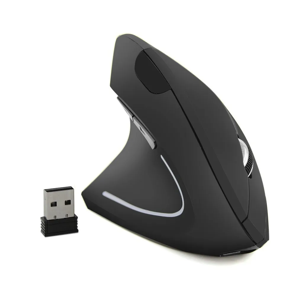 mouse Вертикальная Эргономичная мышь, беспроводная, для левшей, перезаряжаемая, оптическая, Usb, компьютерная, Mause, 2,4 ГГц, 6 кнопок, светодиодный, 3D, PC, мыши для ноутбука - Цвет: mouse