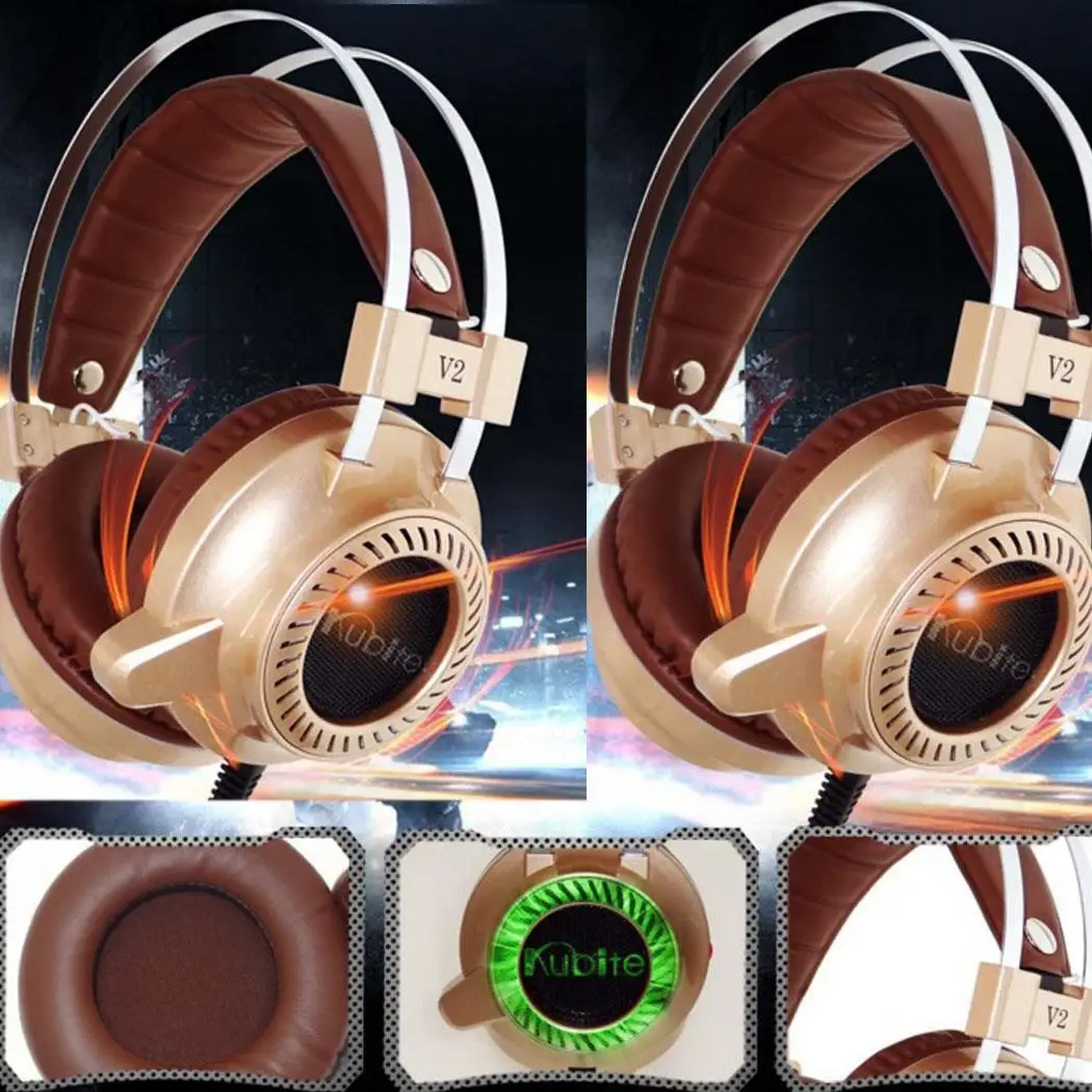 Universal Foldable Gaming Stereo Wired Headset 112dB 32 With Microphone 20-20000Hz For 3.5mm, USB Computer