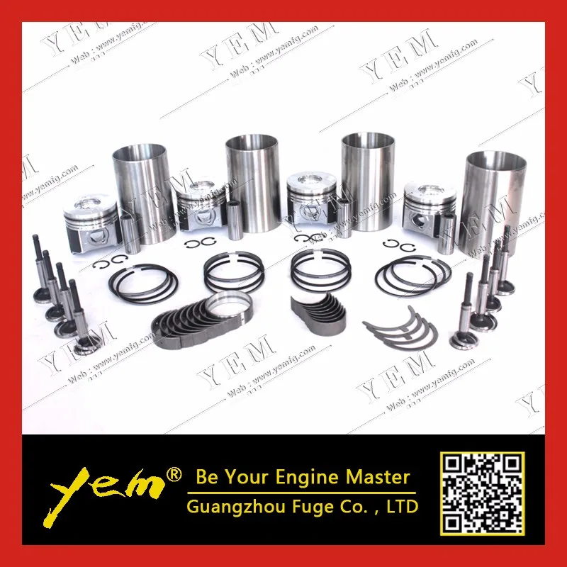 

For kubota engine parts V2203 V2403 piston 1G924-2111 liner kit with bearing valve guide seat