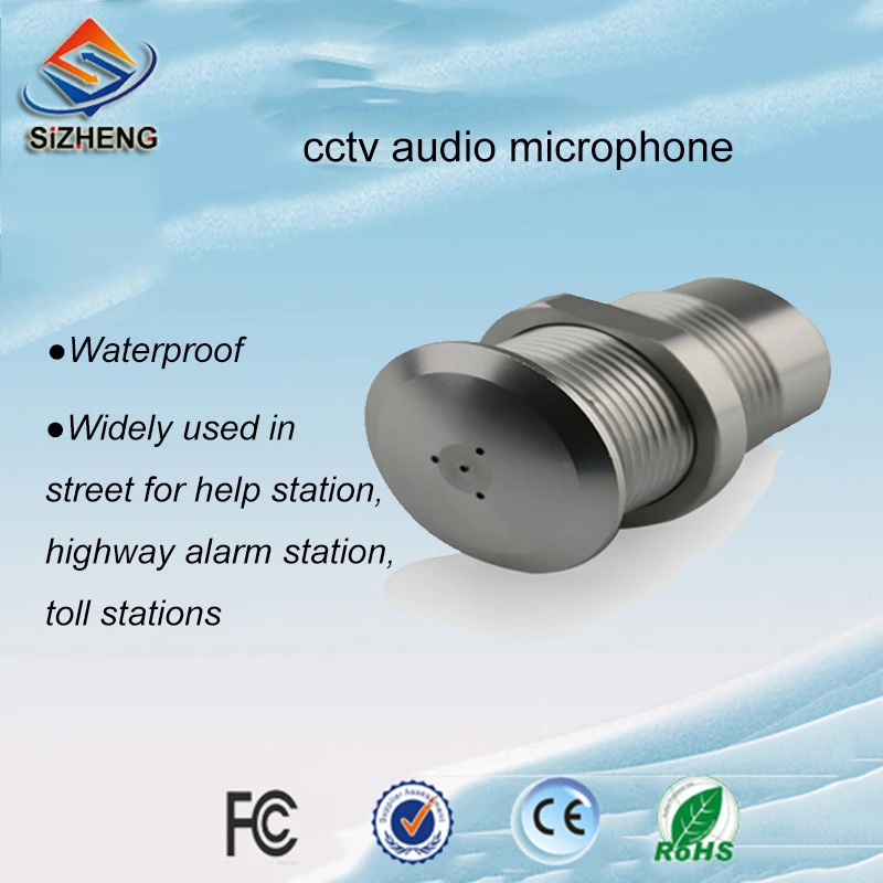

SIZHENG COTT-S8 Bolt type waterproof video surveillance cctv microphone sound monitoring for outside security camera system