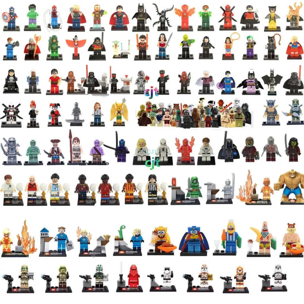 

HOT 8pcs/lot Marvel Super Heroes Avengers Building Blocks Sets Anime Bricks Toys Compatible star wars Figures