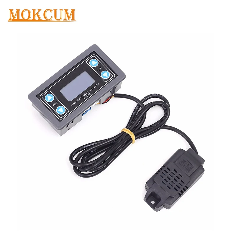 

XY-WTH1 Thermostat Temperature Humidity Controller LCD Display SHT20 Sensor Relay for Control Cabinet Production workshop Print