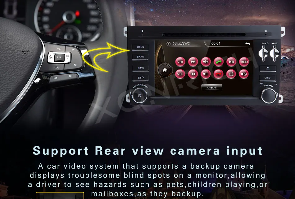 Perfect 2 Din Car DVD Multimedia Player For Porsche Cayenne 2003 2004 2005 2006 2007 2008 2009 2010 GPS Navigation Radio Head Unit 125mm 7