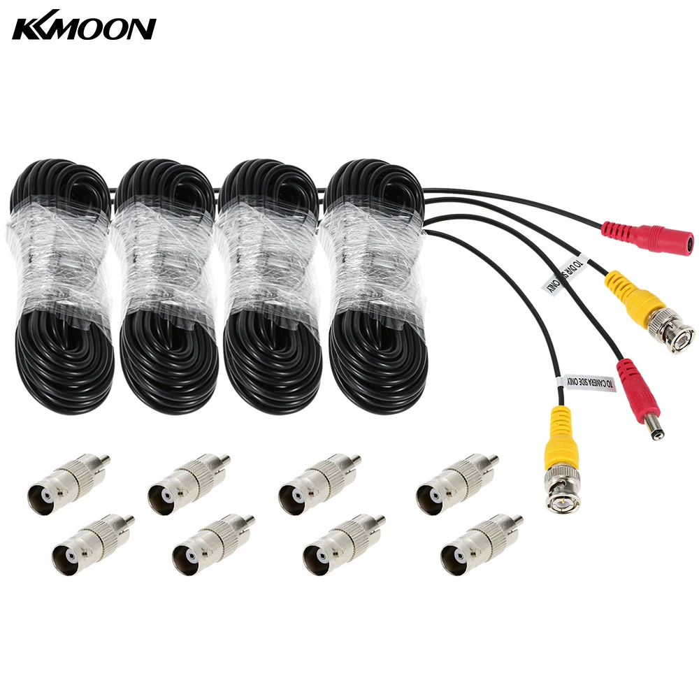bilder für 4 teile/los 32ft 10 Mt BNC DC Stecker Video Power Siamesischen Kabel für Überwachung Cctv-kamera-zubehör DVR bilder für 4 teile/los 32ft 10 Mt BNC DC Stecker Video Power Siamesischen Kabel für Überwachung Cctv-kamera-zubehör DVR