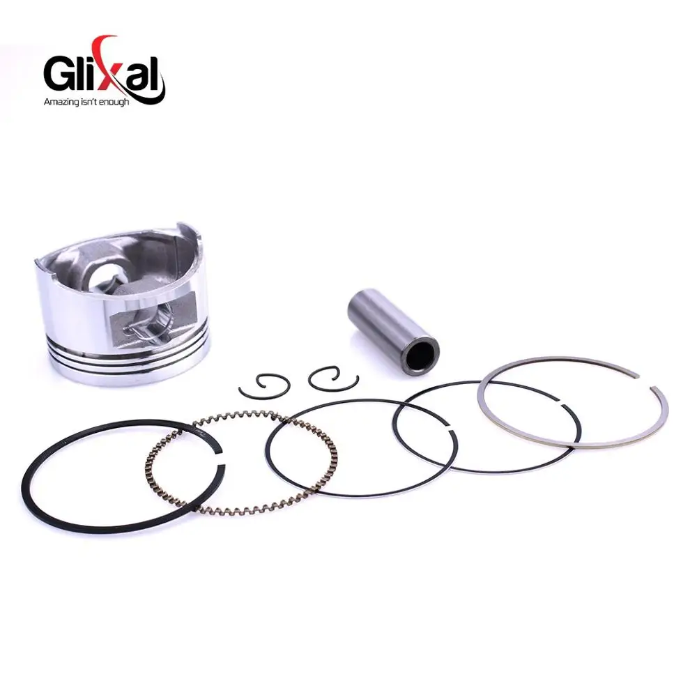Glixal GY6 150cc 157QMJ 57,4 мм Поршневой Комплект кольцо для танка ROKETA JALON STRADA TaoTao Peace Мопед Скутер ATV Go kart, UTV