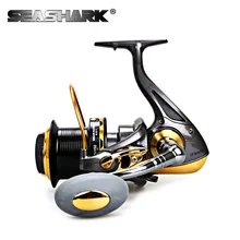 SEASHARK Sea Fishing Spinning Reel with Metal Spool 13BB 8000 9000 Gear ratio 4.6:1 Saltwater Carp Fishing Reel