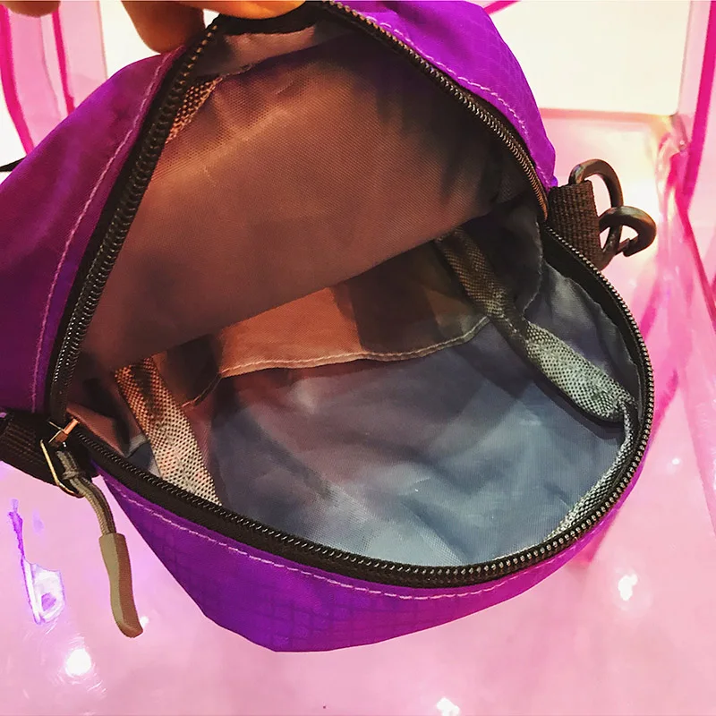 Menghuo Korean Fashion Women Shoulder Bag Waterproof Nylon Handbag High Quality Female Messenger Bags Multilayer Crossbody Bag (40)