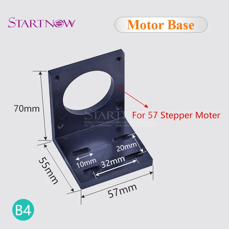 57 шаговый двигатель база крепеж для ремня металлическая Соединительная пластина Co2 Лазерные Механические компоненты для ЧПУ Co2 гравировальный станок для резки