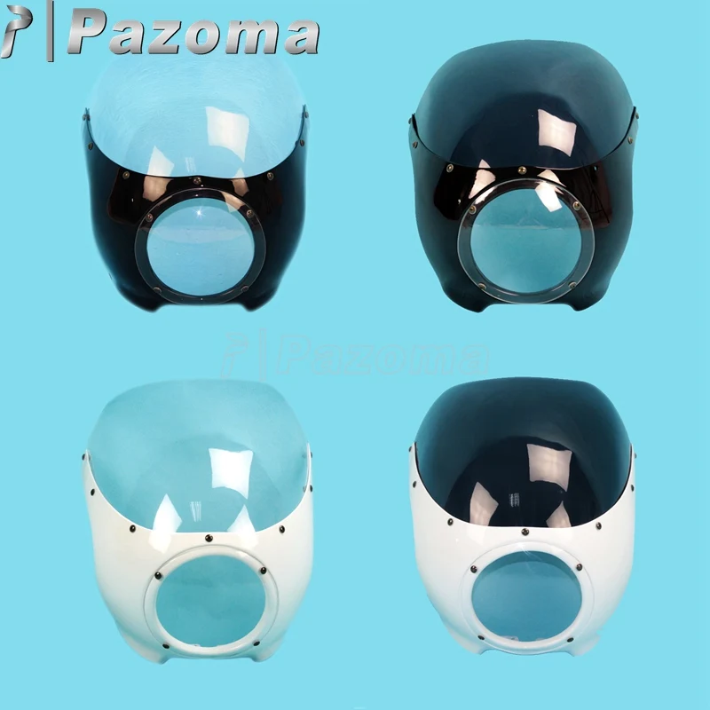 Пластиковый ветровой экран Pazoma для Кафе Racer Style Racing Viper 5-3/4 &quot ветрозащитные