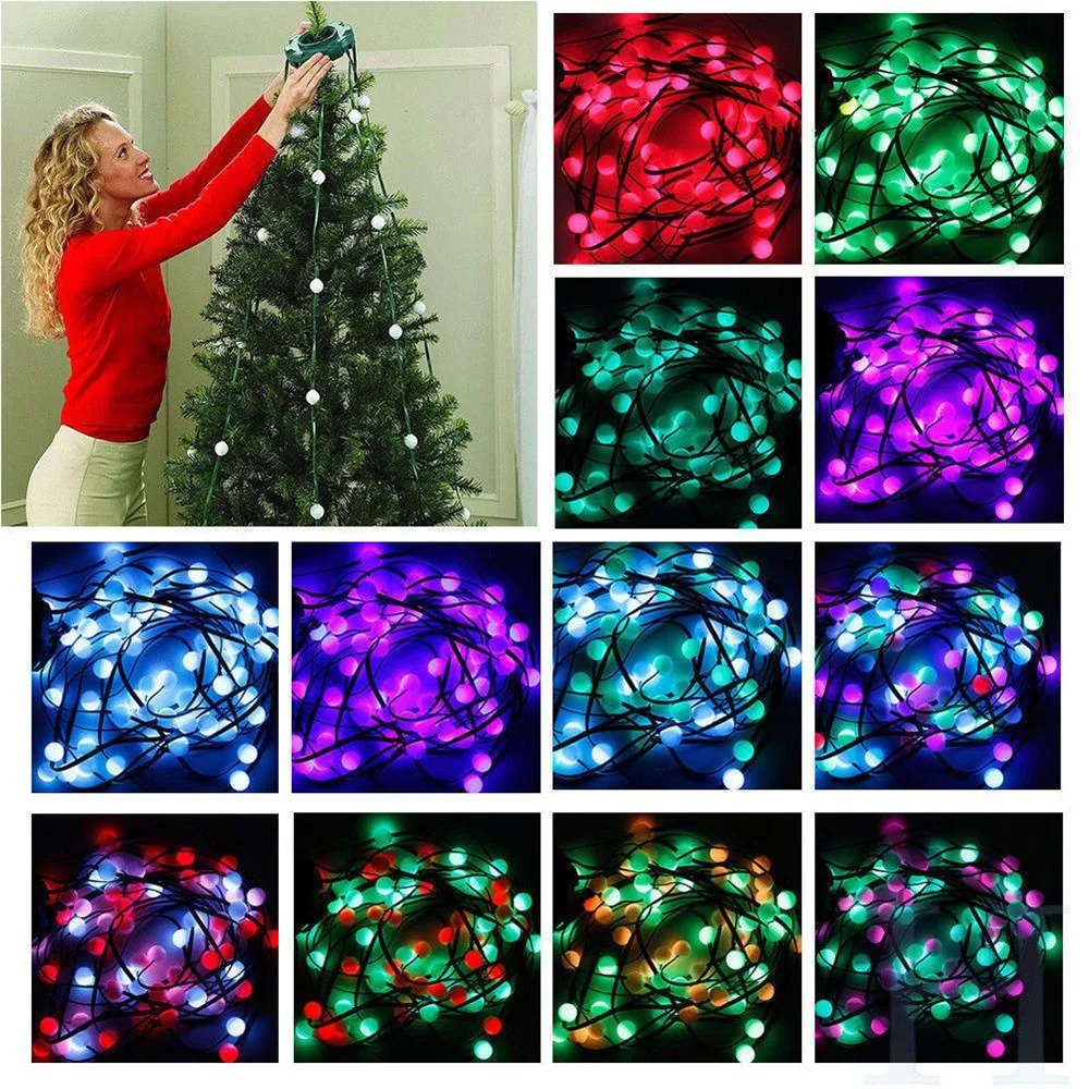 New! 64 Flashing Merry Christmas Tree Dazzling Decorations New Year Decoration Christmas Decoration for Home Festive Atmosphere