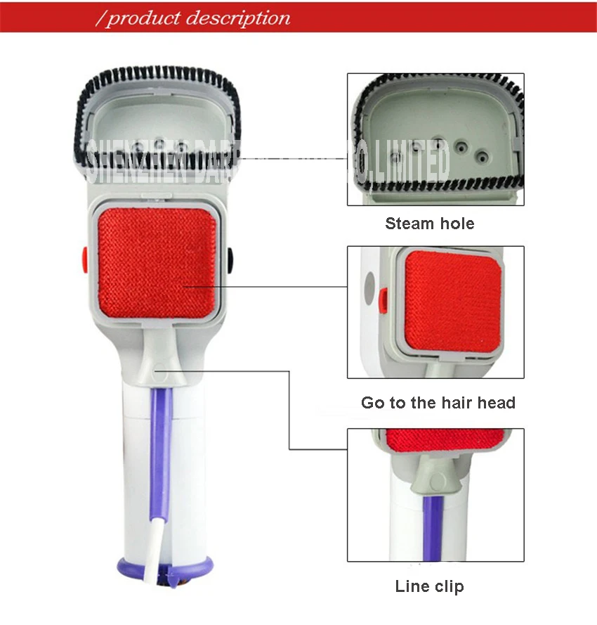 Универсальный электрический портативный отпариватель для одежды для дома путешествия Форте Паровая железная щетка из нержавеющей стали 85
