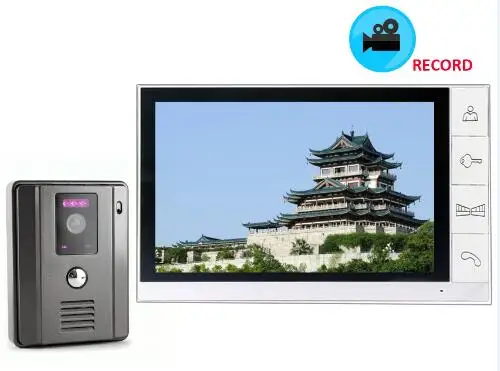 998R and 660 9 дюймов видео домофон запись домофон система с 700TVL цветной камерой " запись видео домофон система - Цвет: 998R and 660