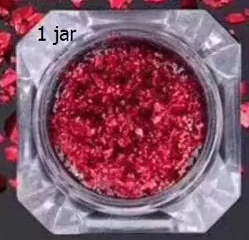 1 jar Красные Блестки для ногтей Блестки Дизайн ногтей блестки, пластинки для украшения ногтей - Цвет: 1 jar