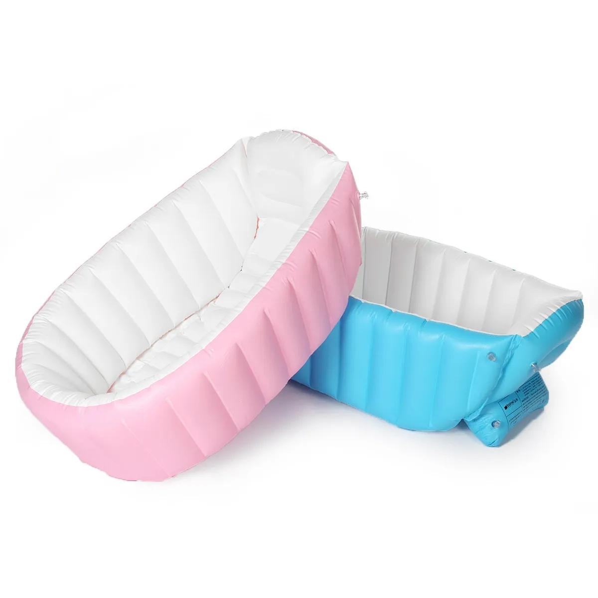 

98cm*65cm*28cm 0-3 Years Old Friendly PVC Inflatable Baby Bathtub Safety Inflating Thickening Bath Foldable Tub Swimming Pool