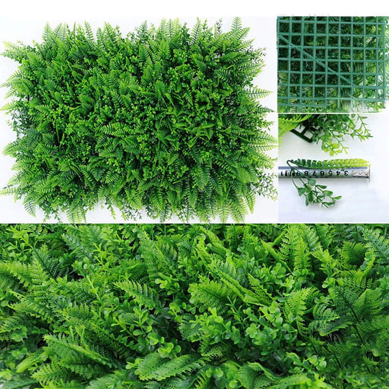 40*60 см поддельные искусственные зеленые стены вертикальные дома сад экран растения хедж плюща - Цвет: 10