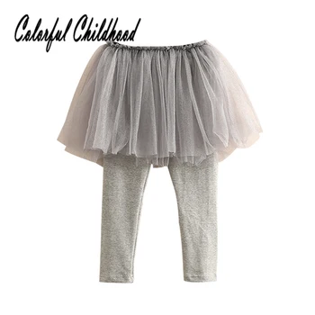 

2-10Yrs girls legging autumn winter cozy mesh tutu skirt pants kids trousers children clothes toddler clothing